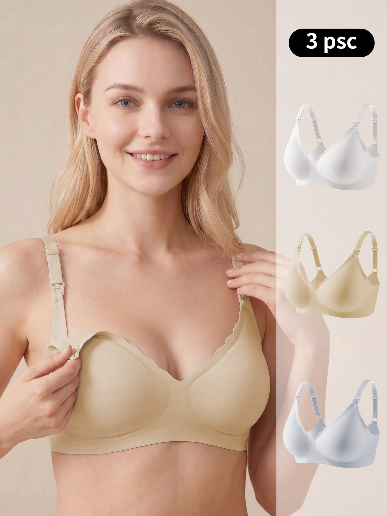 Maternity Nursing Bra 3-Pack W - Multi Pack Underwear ulasan dan harga