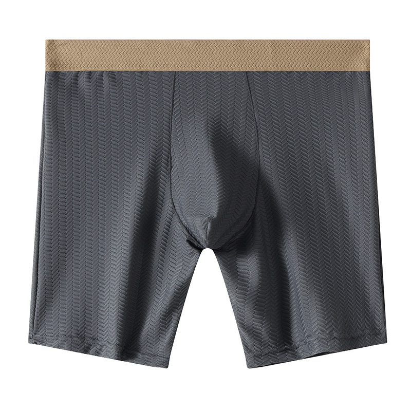 Mens Boxer Shorts Homme Nylon  - Long Leg Trunk Men ulasan dan harga