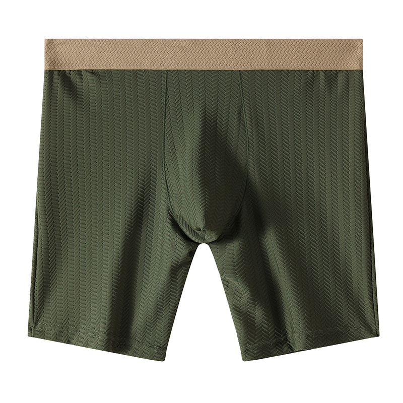Mens Boxer Shorts Homme Nylon  - Long Leg Trunk Men ulasan dan harga