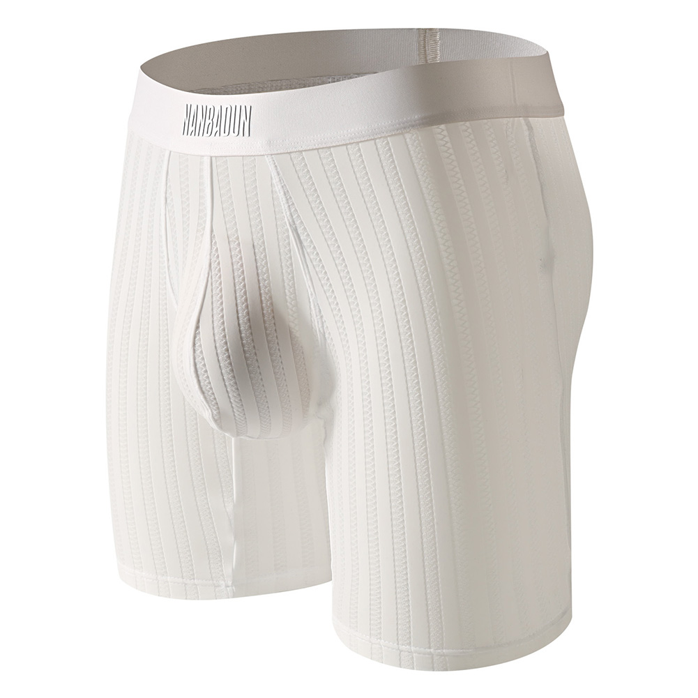 Men Ice Silk Long Leg Shorts B - Long Leg Trunk Men ulasan dan harga