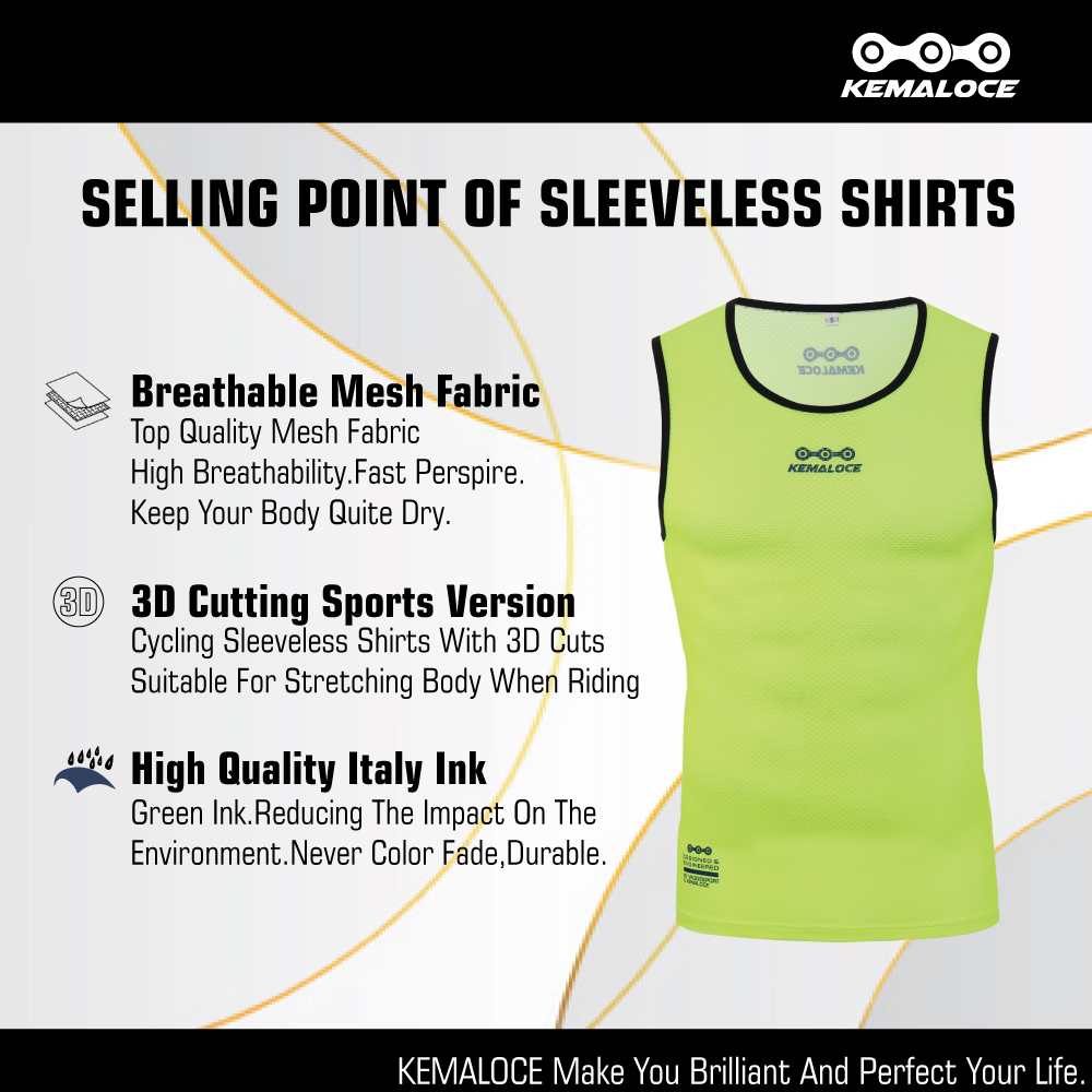 KEMALOCE Cycling Base Layer Me - Sleeveless Undershirt ulasan dan harga