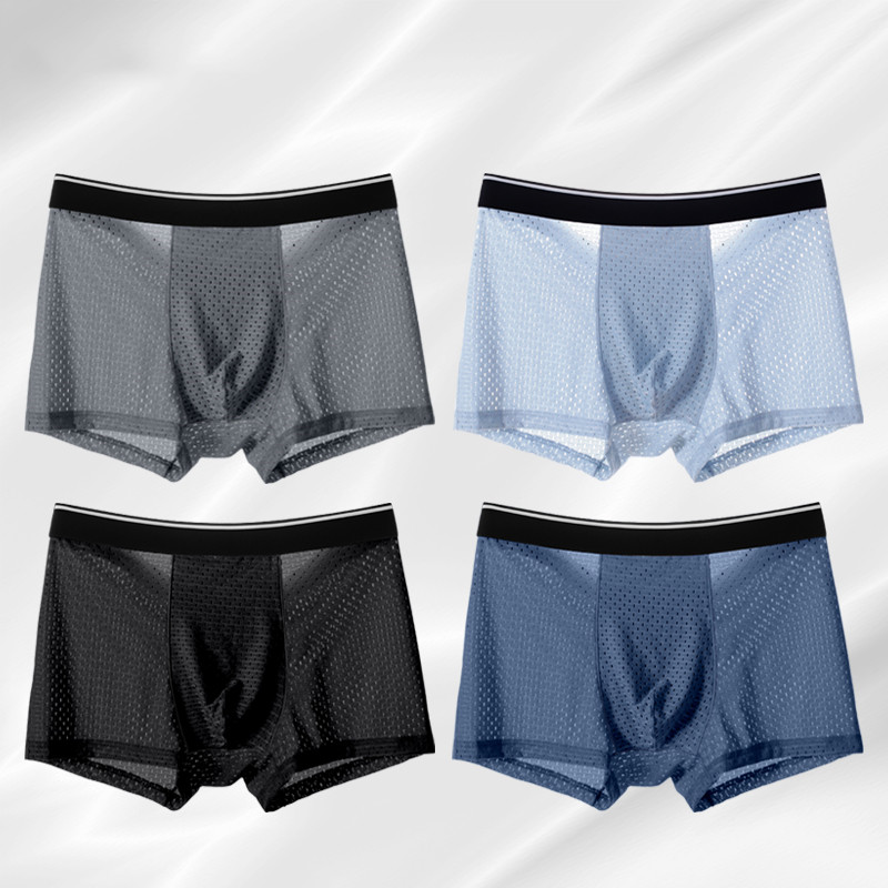 8pcs/Lot Men's Panties Ice Sil - Multi Pack Underwear ulasan dan harga