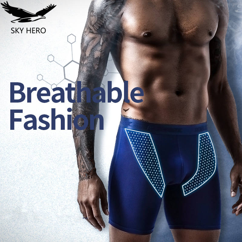 2pcs/Lot underpants leg up lon - Long Leg Trunk Men ulasan dan harga