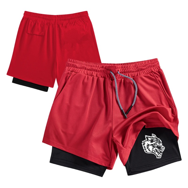 Streetwear Men's Double Layer  - Compression Shorts Athletes ulasan dan harga