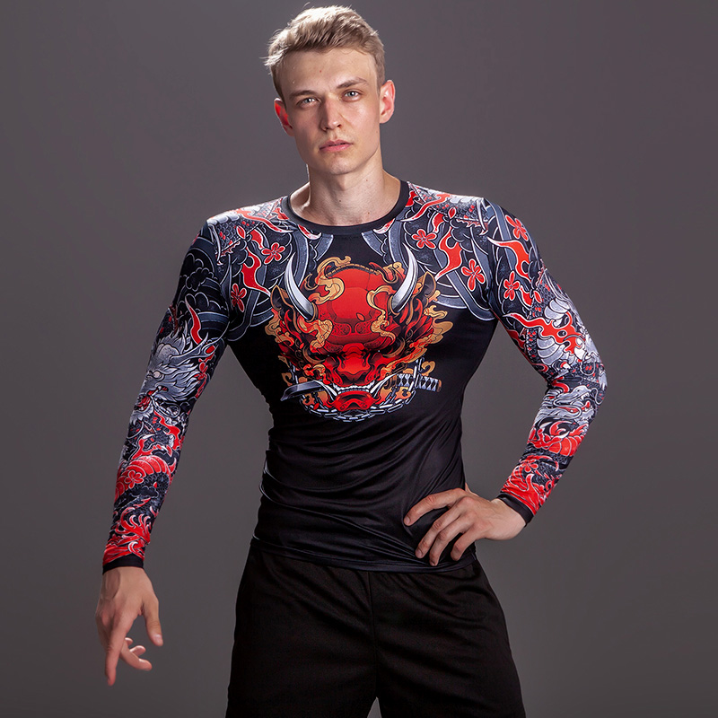 2/3PCS Men Jiu jitsu Tracksuit - Compression Long Pant ulasan dan harga
