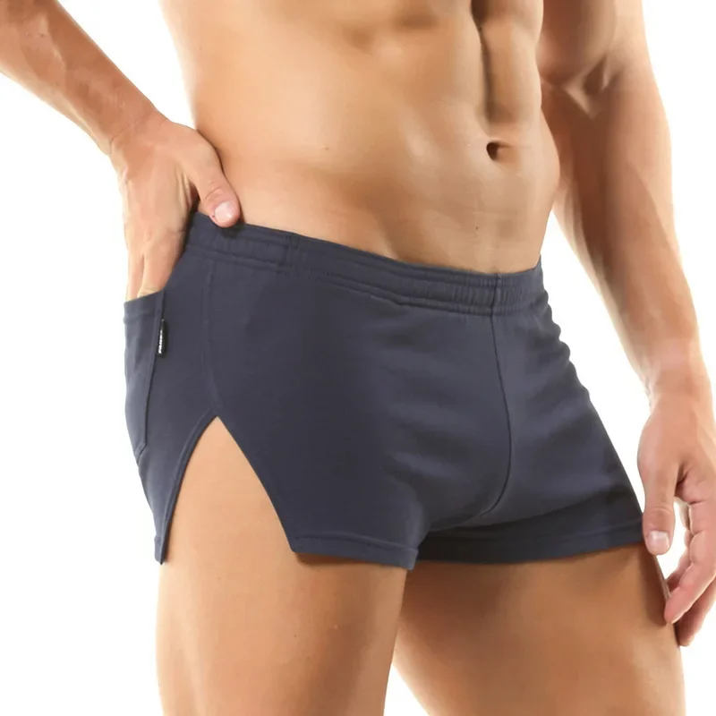 Men's Casual Shorts Solid Colo - Trunk Breathable Men ulasan dan harga