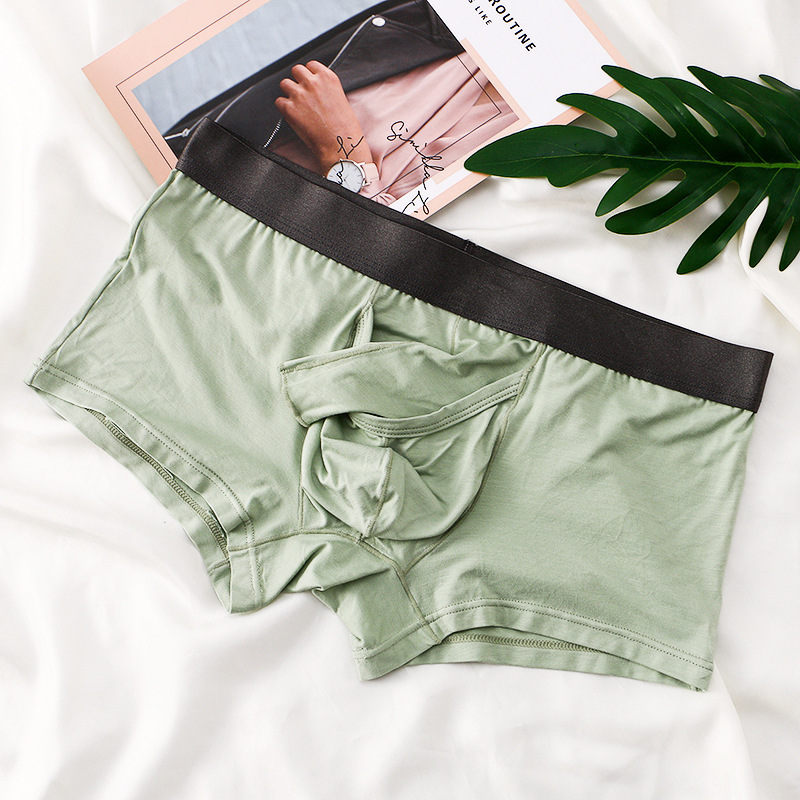 Men's Bamboo Fiber Boxer Brief - Bamboo Fiber Trunk ulasan dan harga