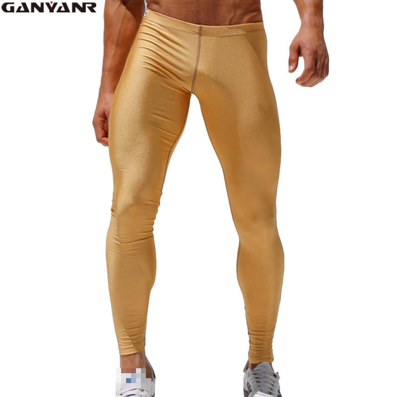 GANYANR Running Tights Men Com - Compression Long Pant ulasan dan harga