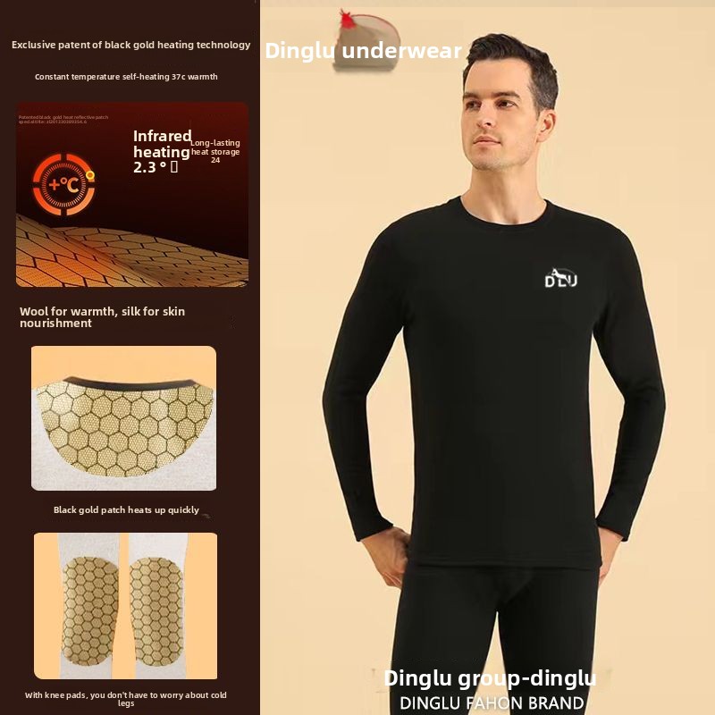 Deer Black Gold Graphene Self- - Thermal Long John ulasan dan harga