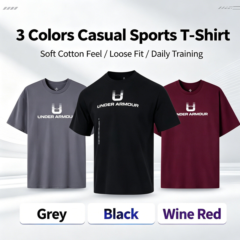 Under Armour Men Loose Fit Hea - Undershirt Crew Neck ulasan dan harga