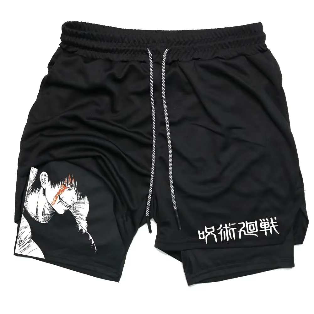 Anime Jujutsu Kaisen Gym Short - Compression Shorts Athletes ulasan dan harga