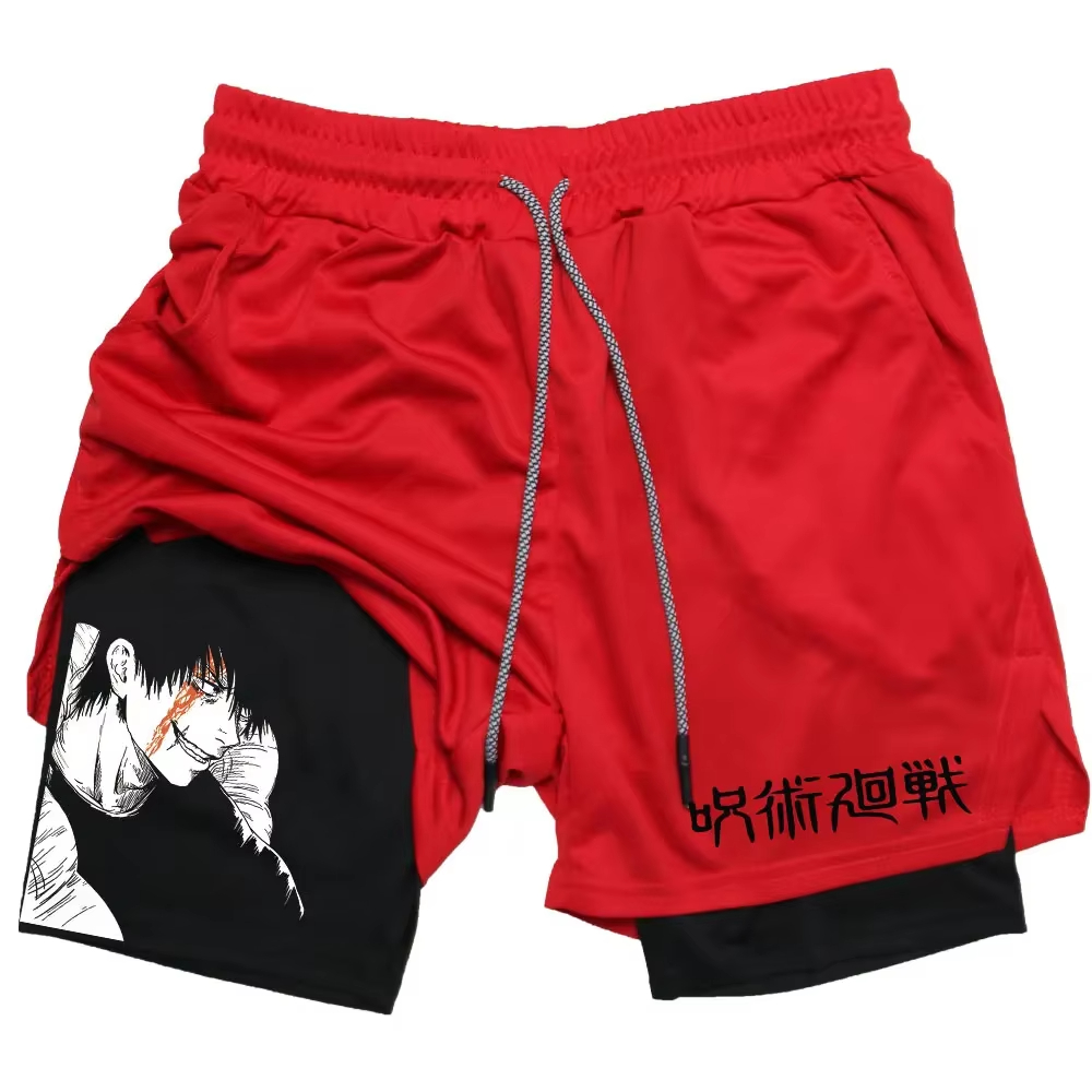 Anime Jujutsu Kaisen Gym Short - Compression Shorts Athletes ulasan dan harga