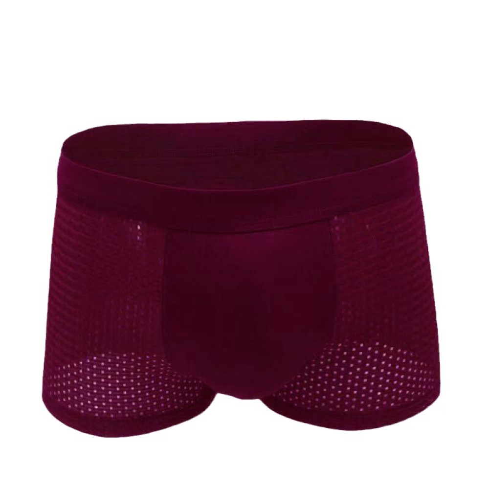 Trunks Mens Underwear Ice Silk - Mesh Sport Boxer ulasan dan harga