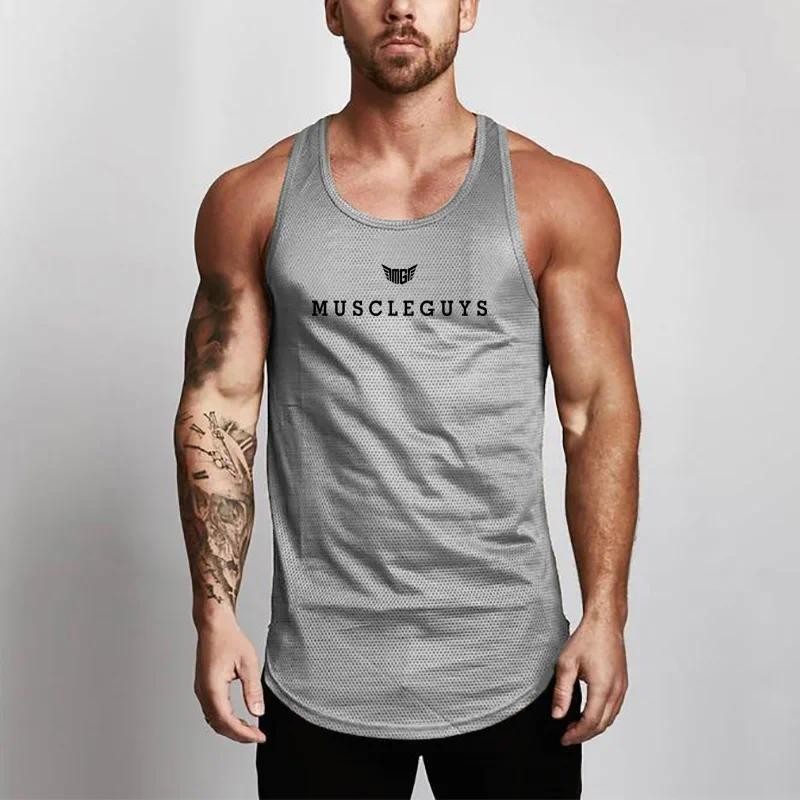 Summer Men New Mesh Quick Dry  - Sleeveless Undershirt ulasan dan harga