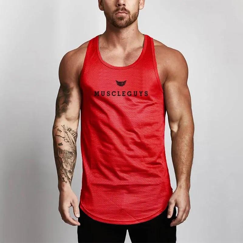 Summer Men New Mesh Quick Dry  - Sleeveless Undershirt ulasan dan harga