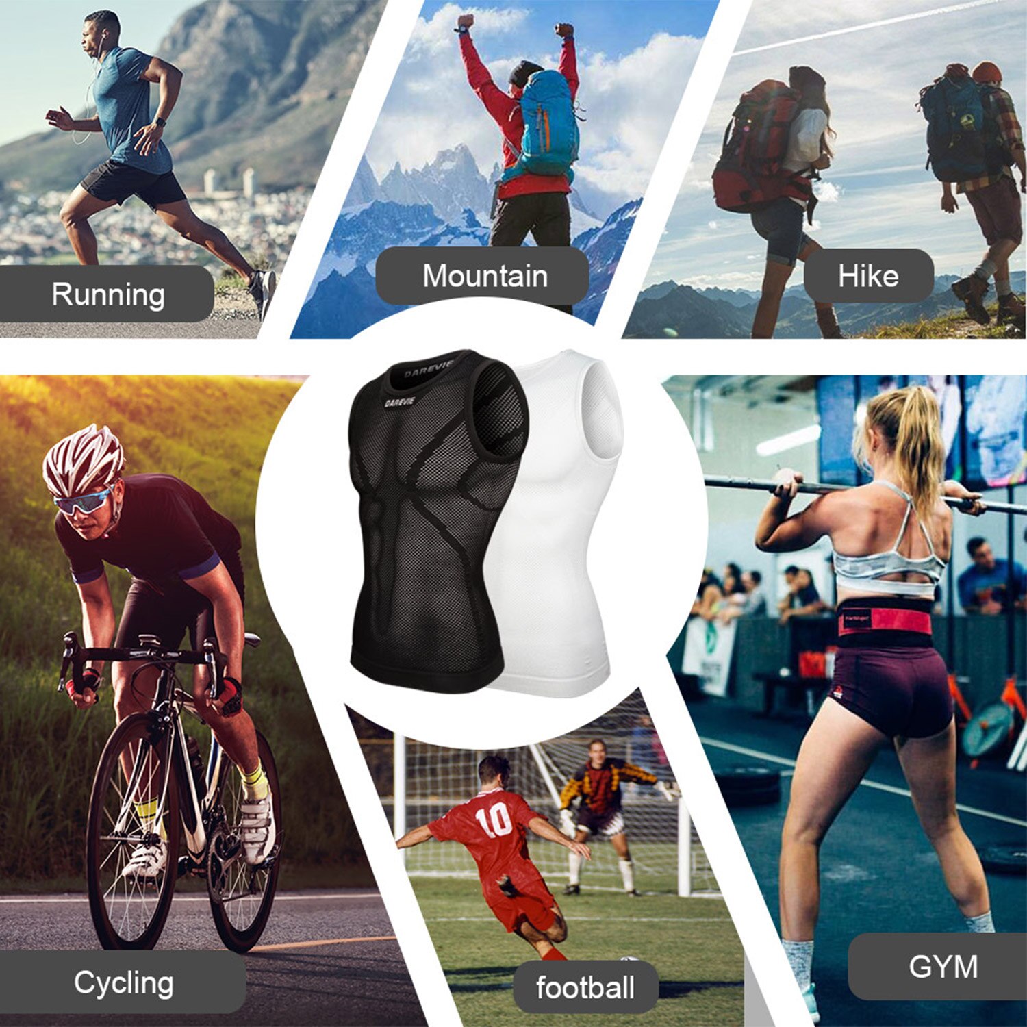 DAREVIE Cycling First Layer Ma - Sleeveless Undershirt ulasan dan harga