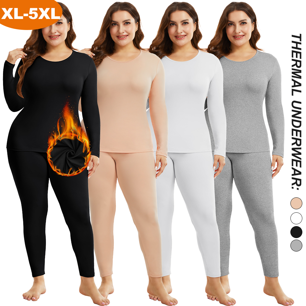 Plus Size Warm Thermal Underwe - Thermal Long John ulasan dan harga