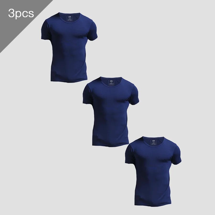 3PCS Men's Summer Short Sleeve - Undershirt Crew Neck ulasan dan harga
