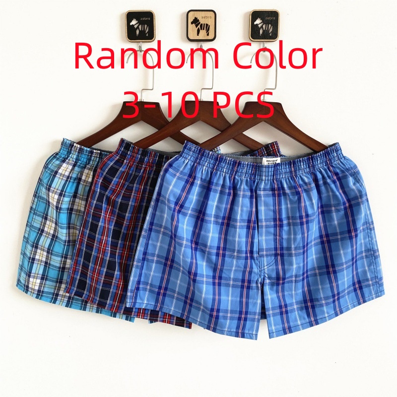 3-10PCS Men's Underwear Boxers - Boxer Brief Pack Cotton ulasan dan harga