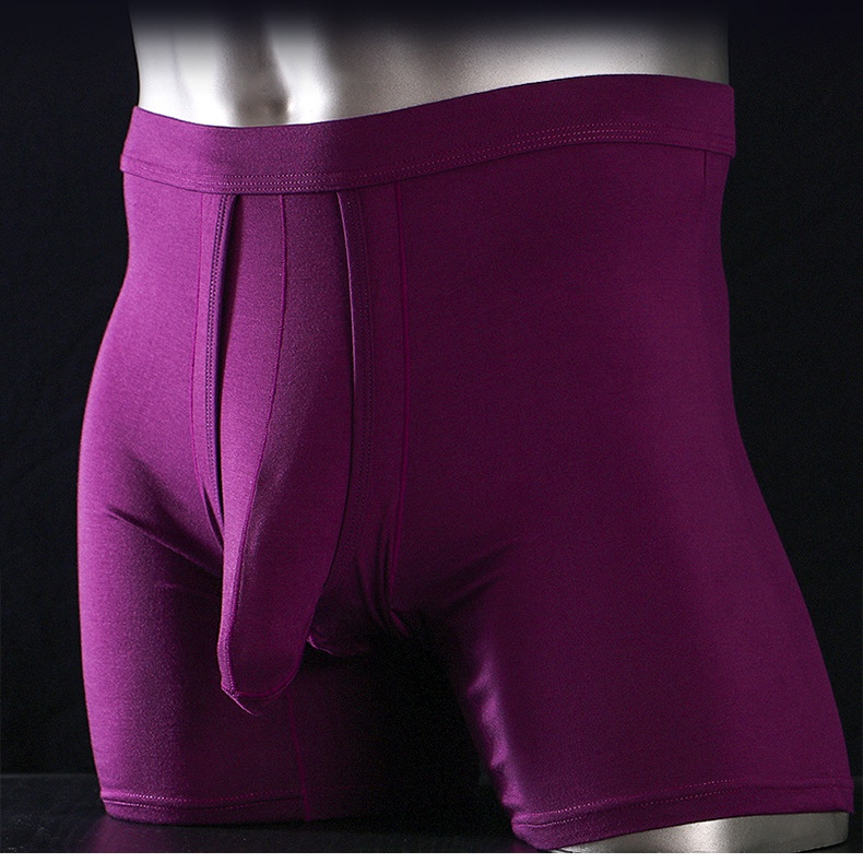 2PCS Mens Long Legs Underwear  - Long Leg Trunk Men ulasan dan harga