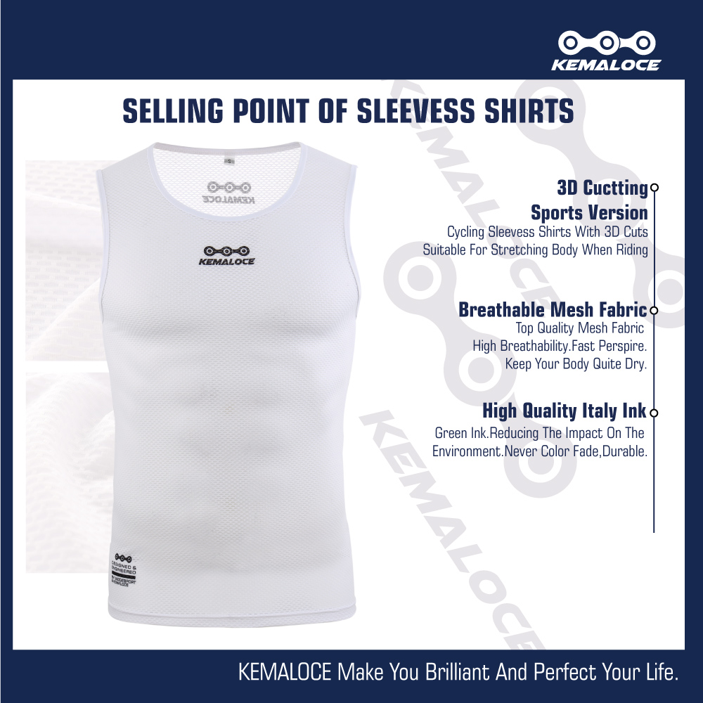 KEMALOCE Cycling Base Layer Sl - Sleeveless Undershirt ulasan dan harga