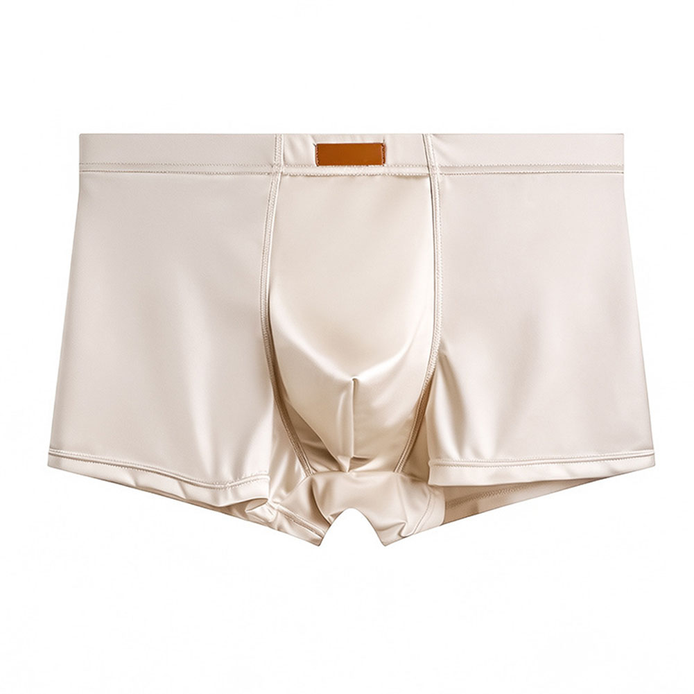 Men Ice Silk Satin-like Boxer  - Pouch Boxer Pouch ulasan dan harga