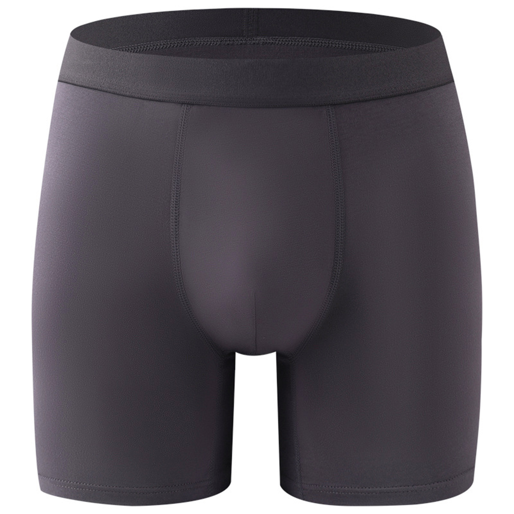 Men Long Leg Boxers Breathable - Bamboo Fiber Trunk ulasan dan harga