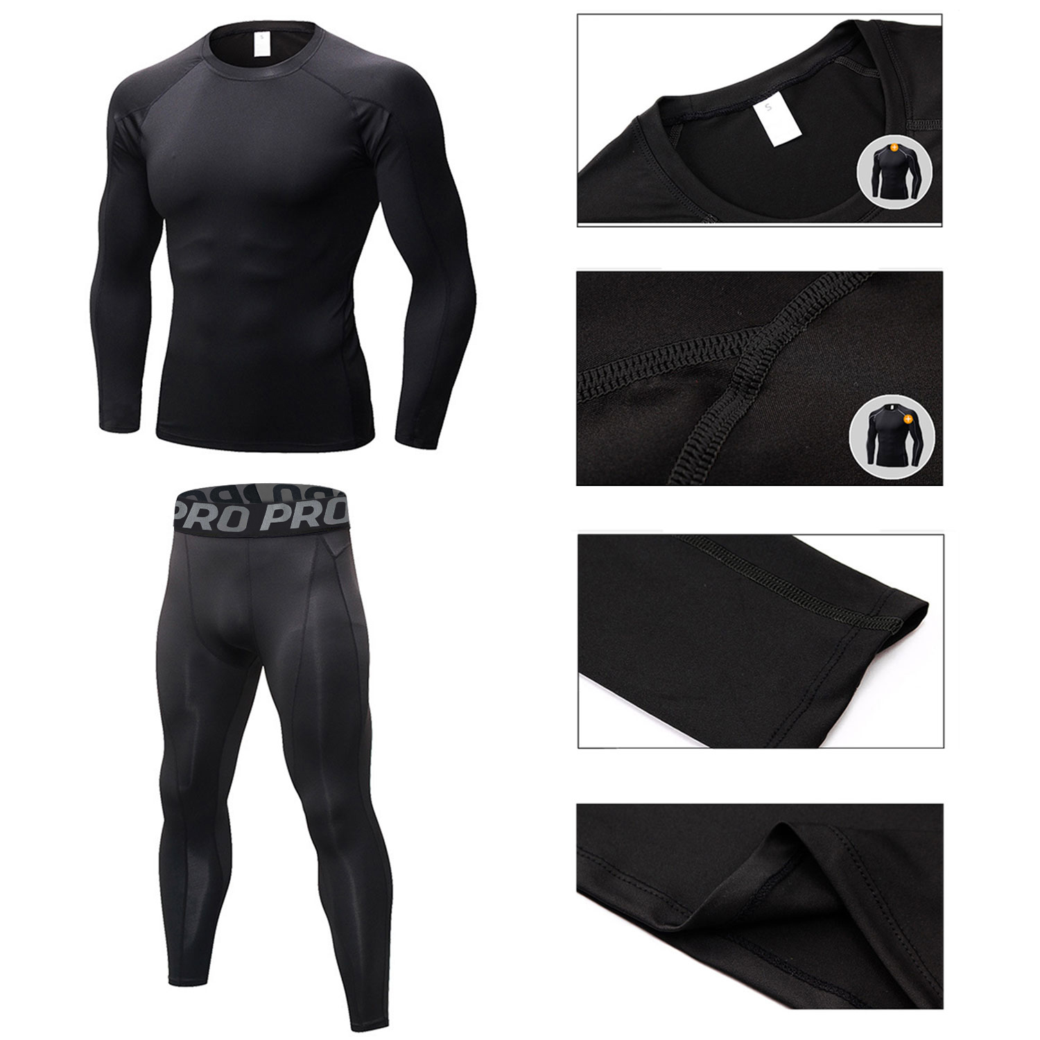 Mens Workout Compression Set P - Compression Long Pant ulasan dan harga