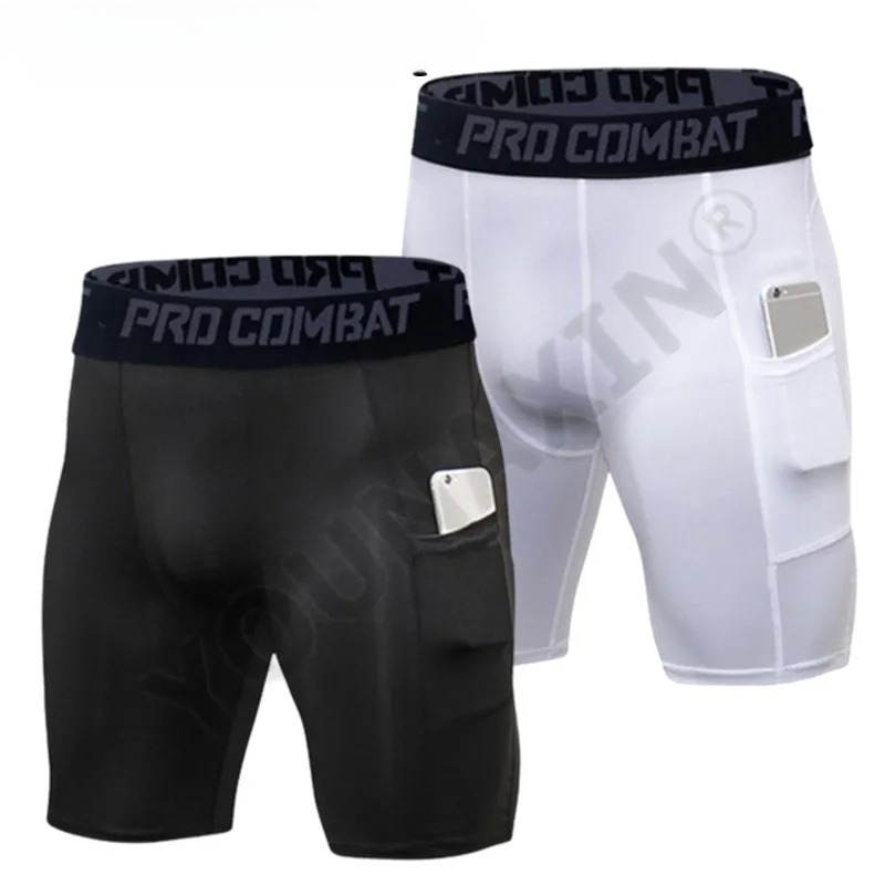 Mens Gym Shorts with Pockets W - Compression Shorts Athletes ulasan dan harga