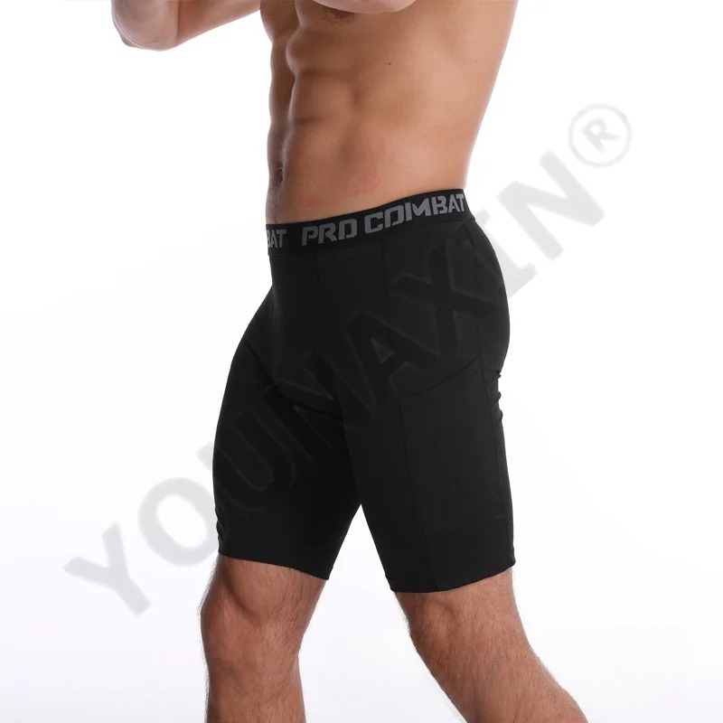 Mens Gym Shorts with Pockets W - Compression Shorts Athletes ulasan dan harga
