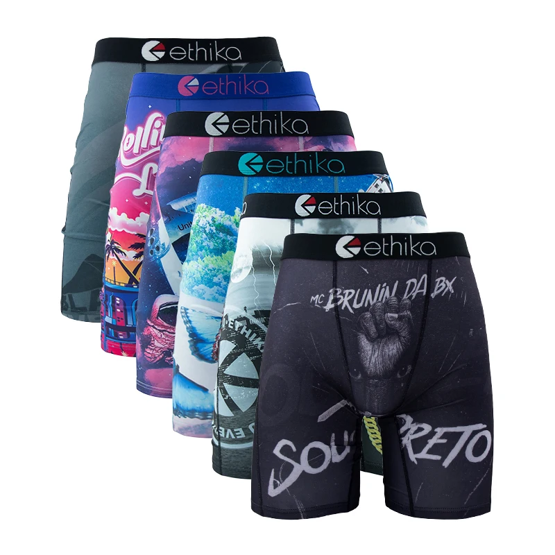 ETHIKA 6Pcs Men Underwear Boxe - Boxer Shorts Modal ulasan dan harga
