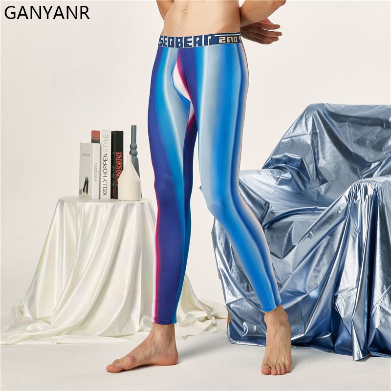 GANYANR Running Tights Men Com - Compression Long Pant ulasan dan harga