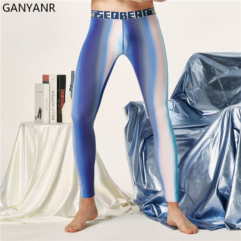 GANYANR Running Tights Men Com - Compression Long Pant ulasan dan harga