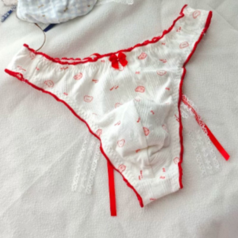 Japanese New Sweet Floral Bow  - Boxer Shorts Modal ulasan dan harga
