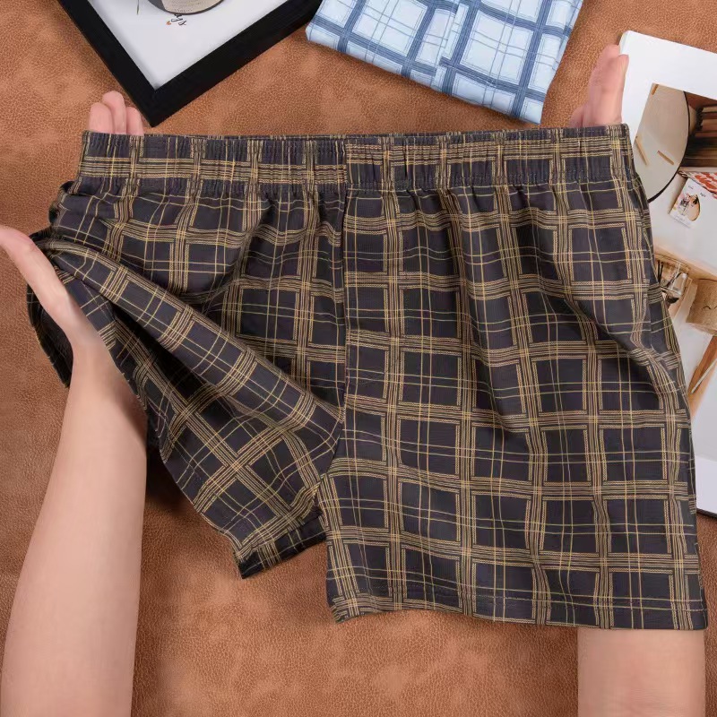 Men Panties Cotton BoxerShorts - Trunk Breathable Men ulasan dan harga