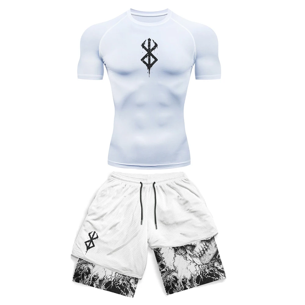 Anime 3D Printed Men's Compres - Compression Shorts Athletes ulasan dan harga