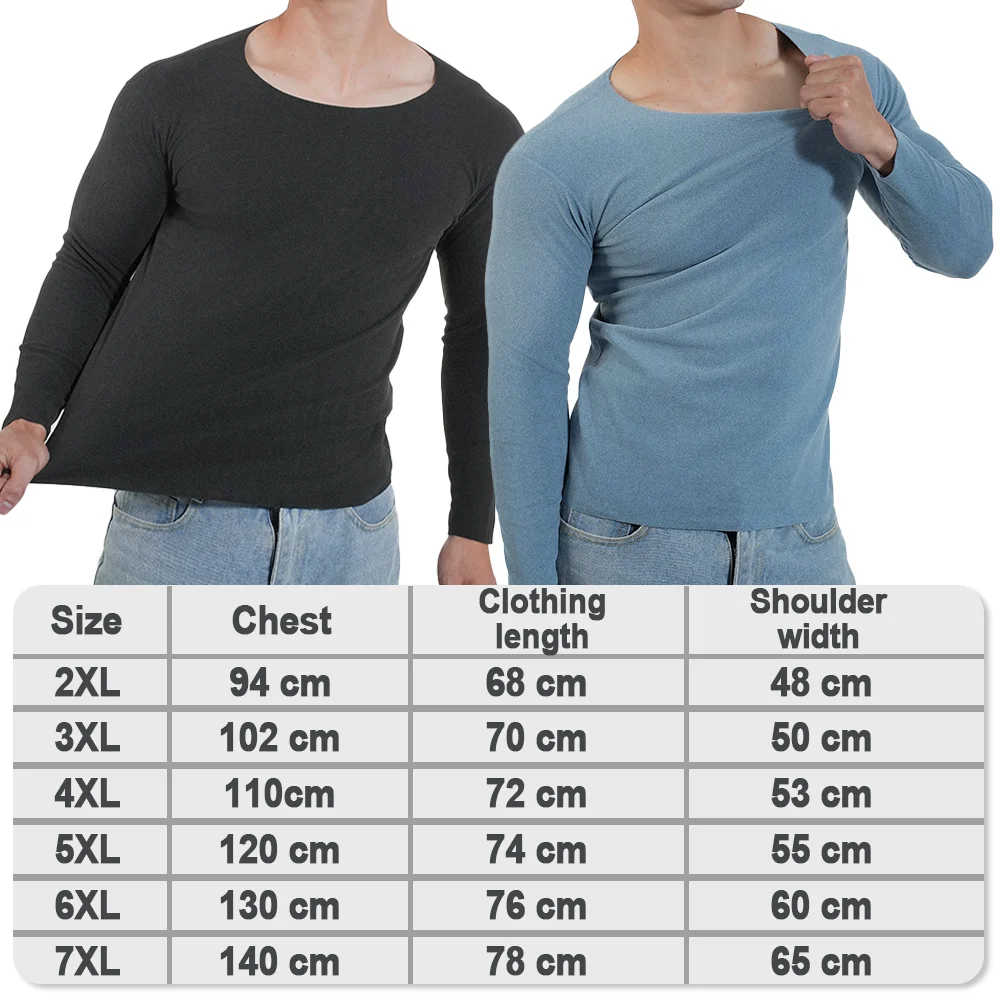 Men Thermal Underwear Long Sle - Undershirt Crew Neck ulasan dan harga