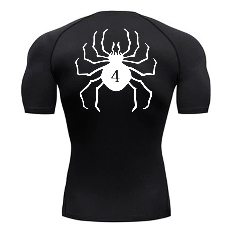 Spider Print Compression Shirt - Base Layer Top ulasan dan harga