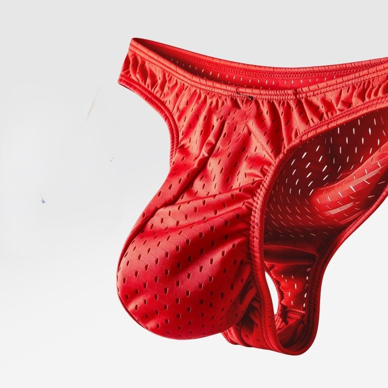Mesh Ice Silk Men's Underwear  - Mesh Sport Boxer ulasan dan harga