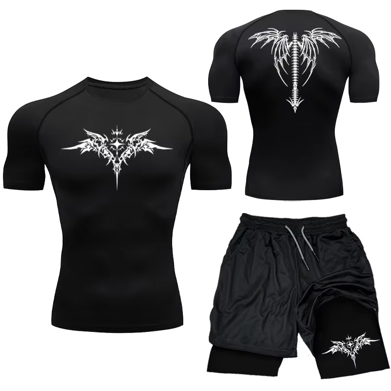 New Men's MMA Compression Athl - Compression Shorts Athletes ulasan dan harga