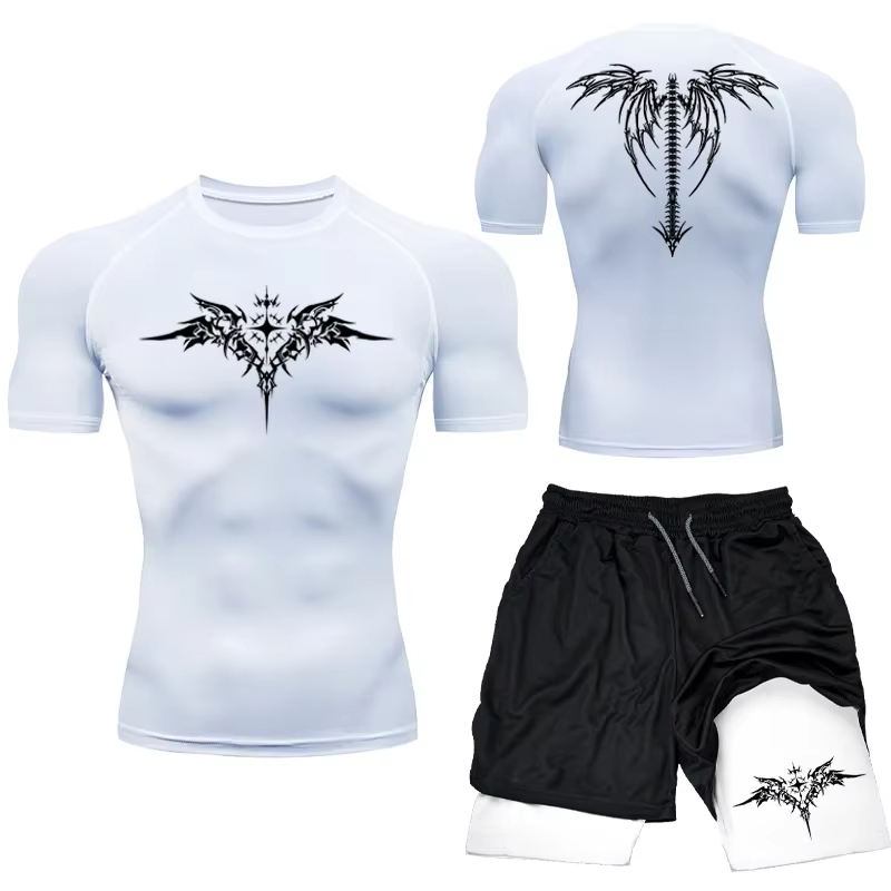 New Men's MMA Compression Athl - Compression Shorts Athletes ulasan dan harga