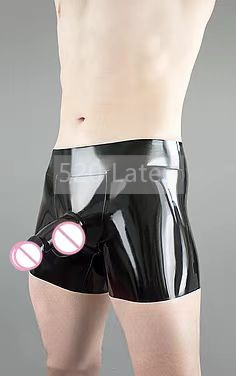 Latex Men Boxer Shorts Underwe - Pouch Boxer Pouch ulasan dan harga