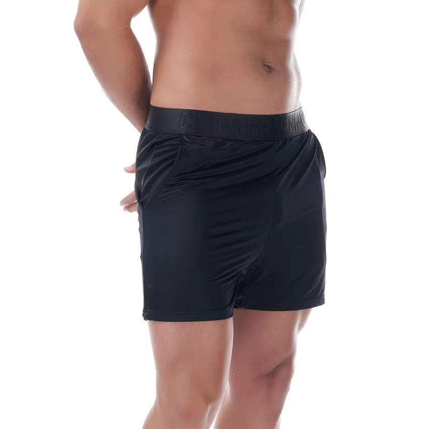 Men's Boxers Satin Ice Silky U - Pouch Boxer Pouch ulasan dan harga