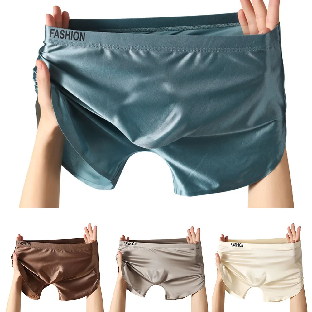 Men's Ice Silk Seamless Boxers - Pouch Boxer Pouch ulasan dan harga