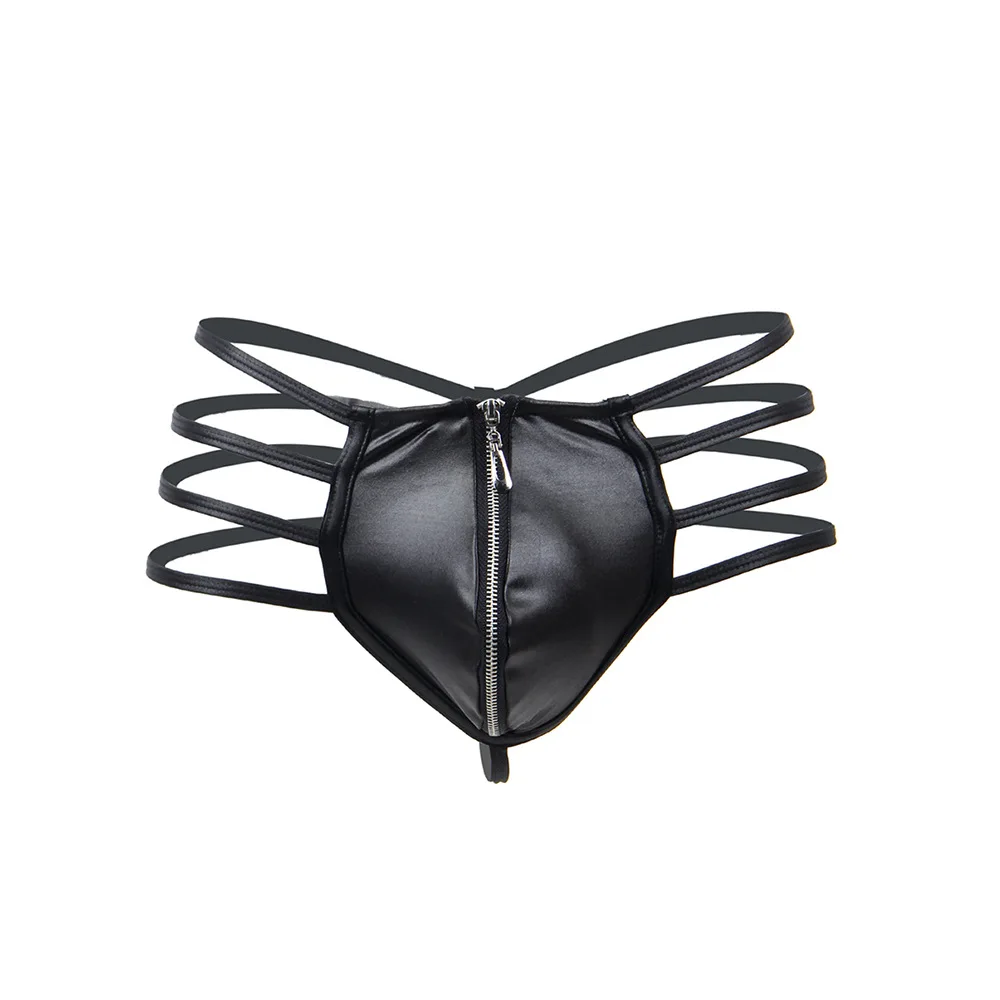 Mens Faux Leather G-String Tho - Jockstrap Athletic ulasan dan harga