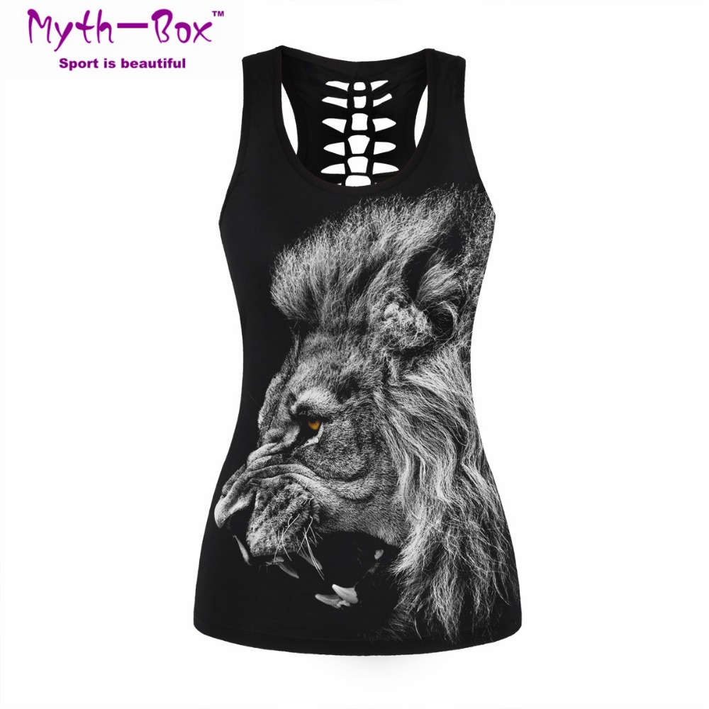 Women Sport Vest Bad Cat Print - Sleeveless Undershirt ulasan dan harga