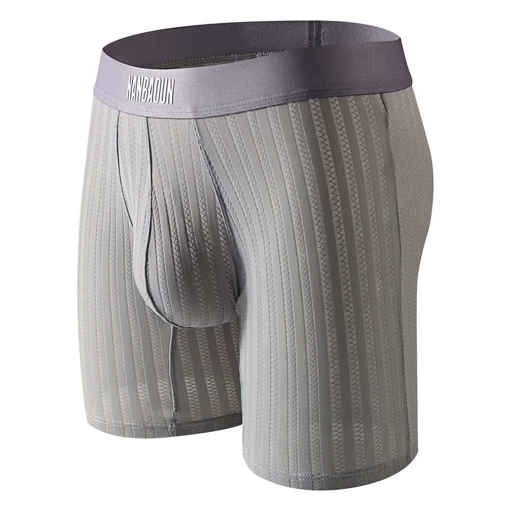 Men Ice Silk Long Leg Shorts B - Long Leg Trunk Men ulasan dan harga