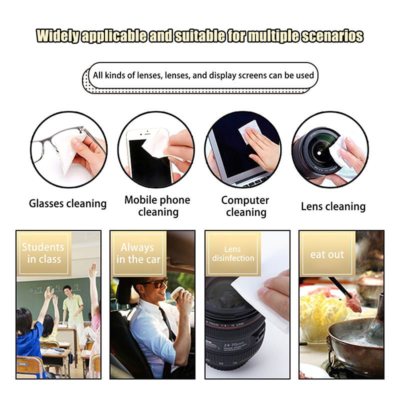 ★▲100pcs Lens Cleaning Wipes M - Bamboo Fiber Trunk ulasan dan harga