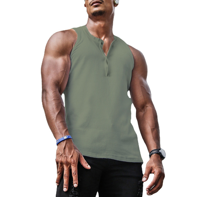 Men’s Ribbed Top Sleeveless He - Undershirt Crew Neck ulasan dan harga
