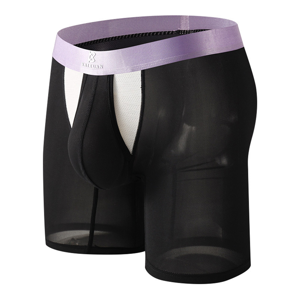 Fitness Running Men Boxer Unde - Long Leg Trunk Men ulasan dan harga